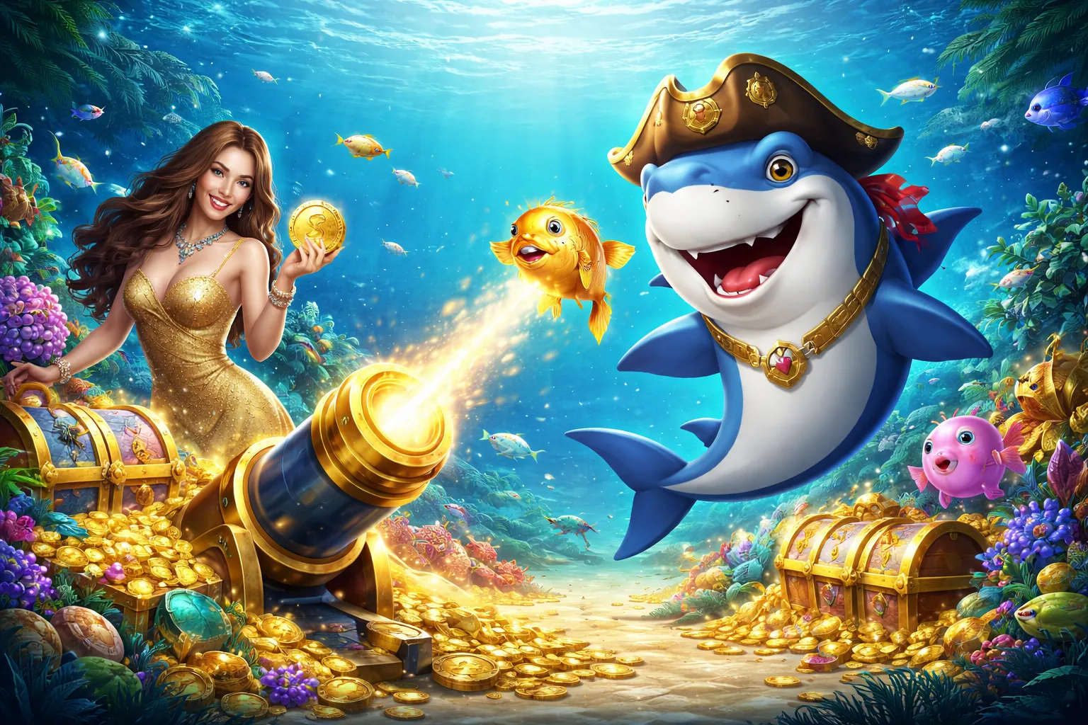 Hình ảnh game bắn cá Fun88 với nhiều điểm cao và phần thưởng