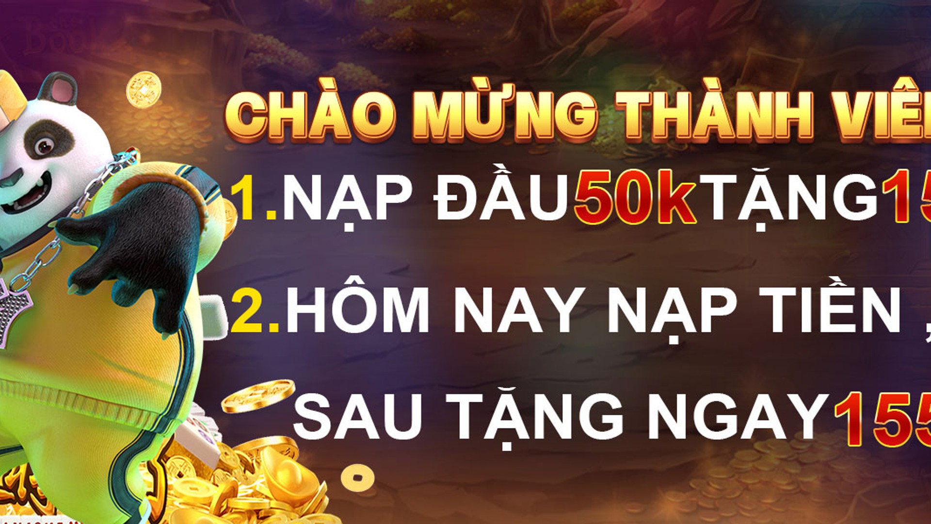 Hình ảnh chào mừng ưu đãi nạp tiền lần đầu tại fun88 với các đồng tiền vàng và biểu tượng chiến thắng